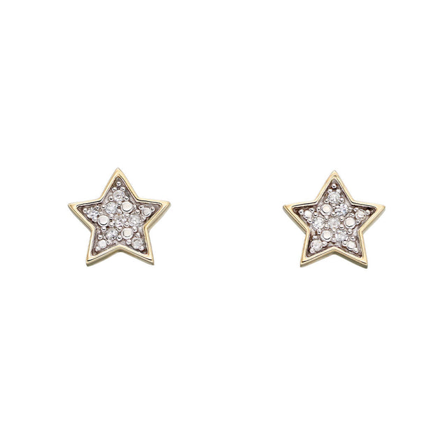 Diamond star earrings