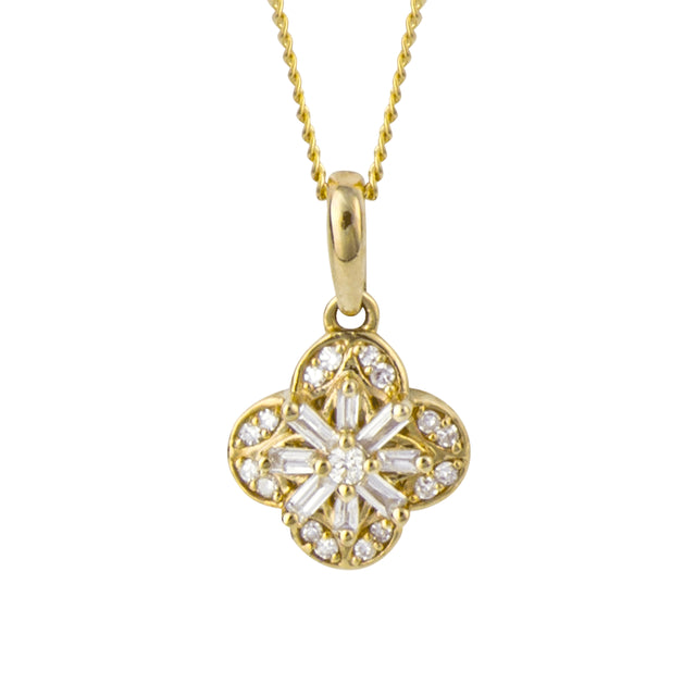 Diamond Art Deco pendant