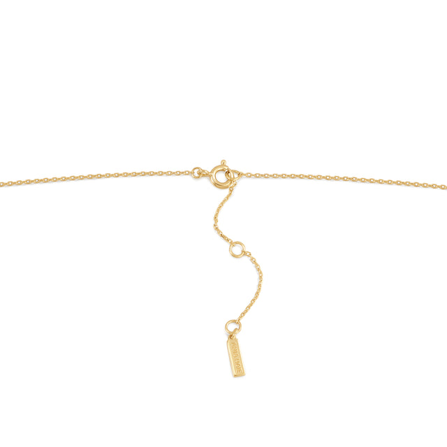 Gold Mini Link Charm Chain Necklace