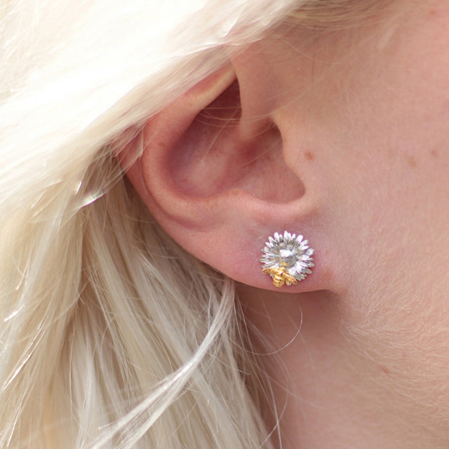 Daisy and bumble bee Studs