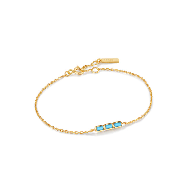 Turquoise bar bracelet