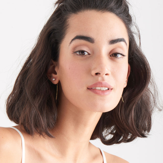 Glow solid drop earrings