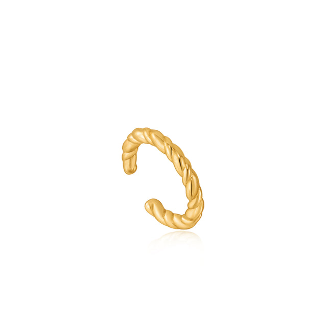 Rope ear cuff gold