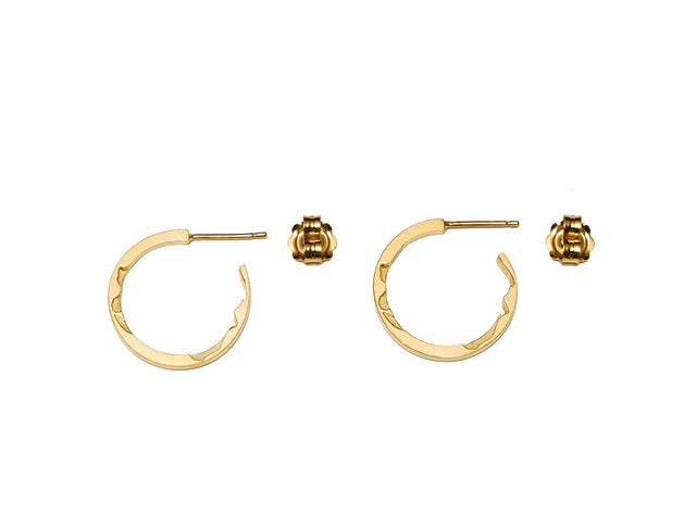 Mustard and Peaches Coastal Hoop Earrings