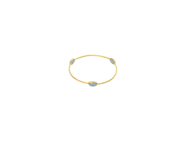 Blue Chalcedony Bangle