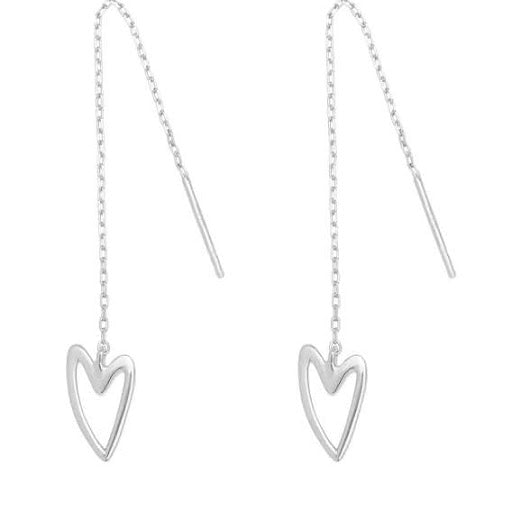 Break-up "needle & thread" earrings silver