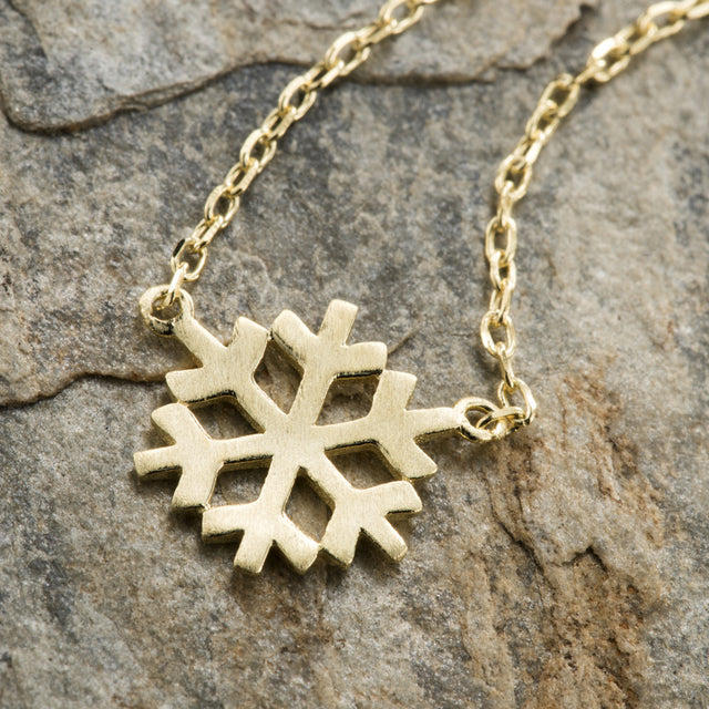 Butterfly diamonds boutique cute little gold snowflake pendant