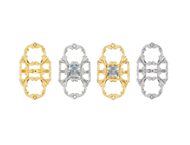 Rosie Sanders  Kaleidoscope Wrap Ring w/ Green Amethyst