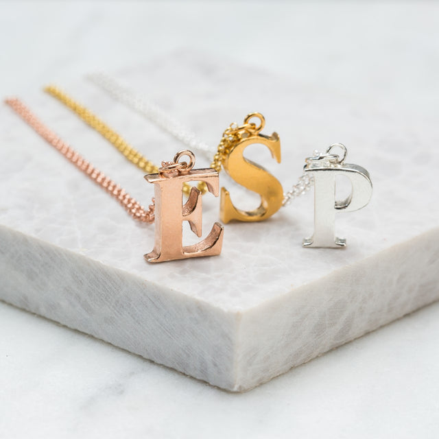 Personalised initial necklace