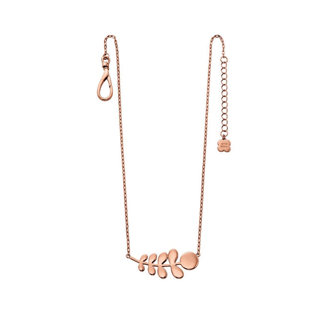 rose gold stem necklace