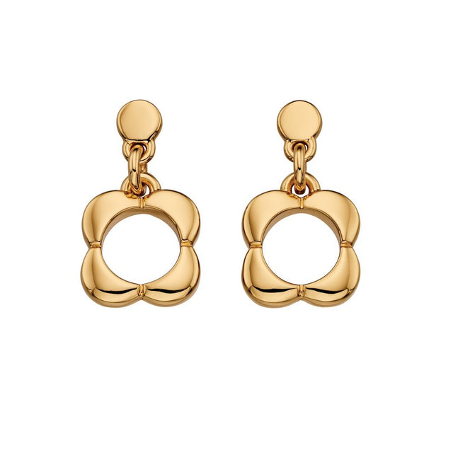 gold drop earrings