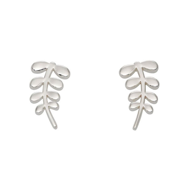 stem earrings silver
