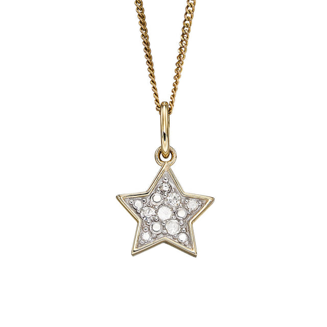 Diamond star pendant