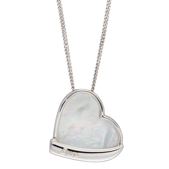 Mother of pearl heart pendant
