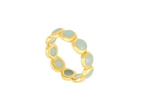 Green Chalcedony Stacking Ring